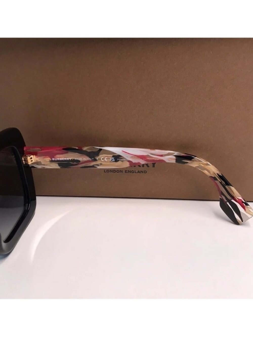 NEW AUTHENTIC Black Square Sunglasses BE4284 3809 - Picture 9 of 10
